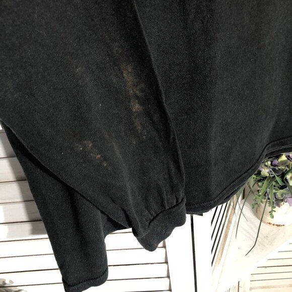 Columbia Black Cotton Long Sleeve Graphic T-Shirt Men's M - Picture 9 of 10